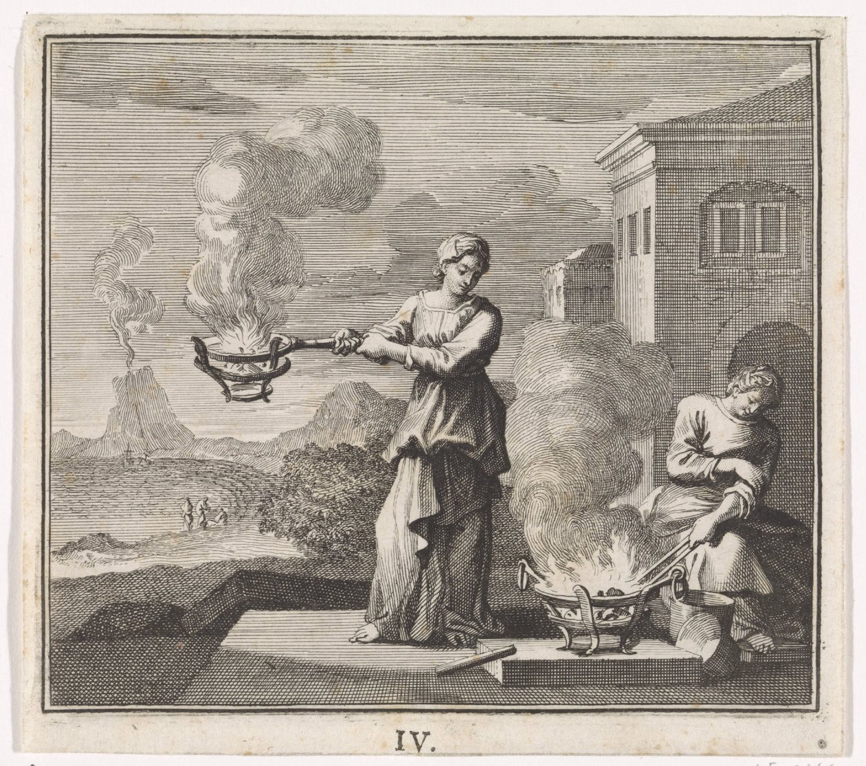 Emblema: fuego de Caspar Luyken