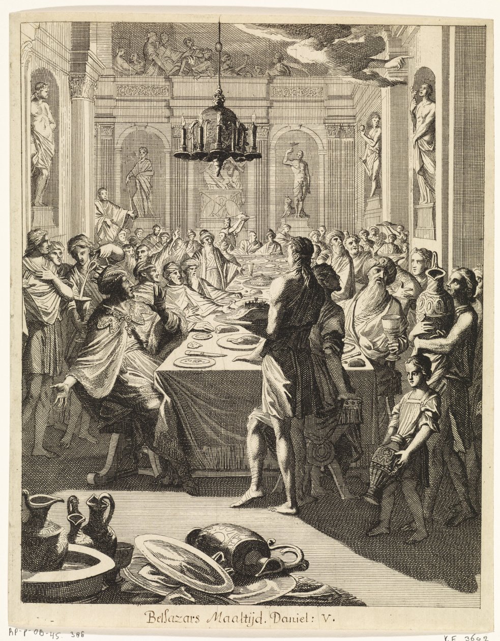 El banquete de Belsasar de Caspar Luyken