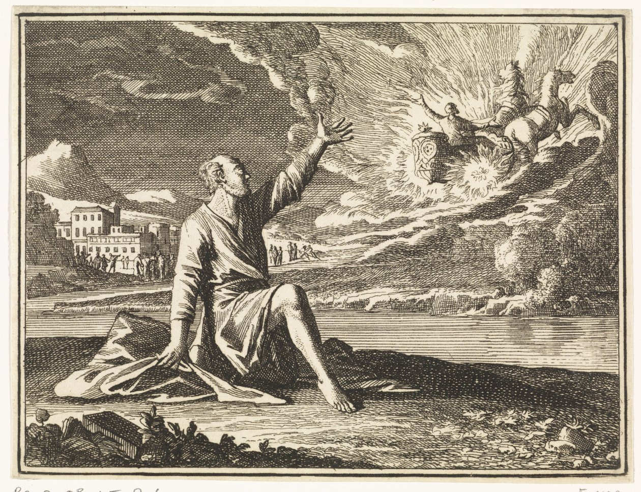 Ascensión de Elías de Caspar Luyken