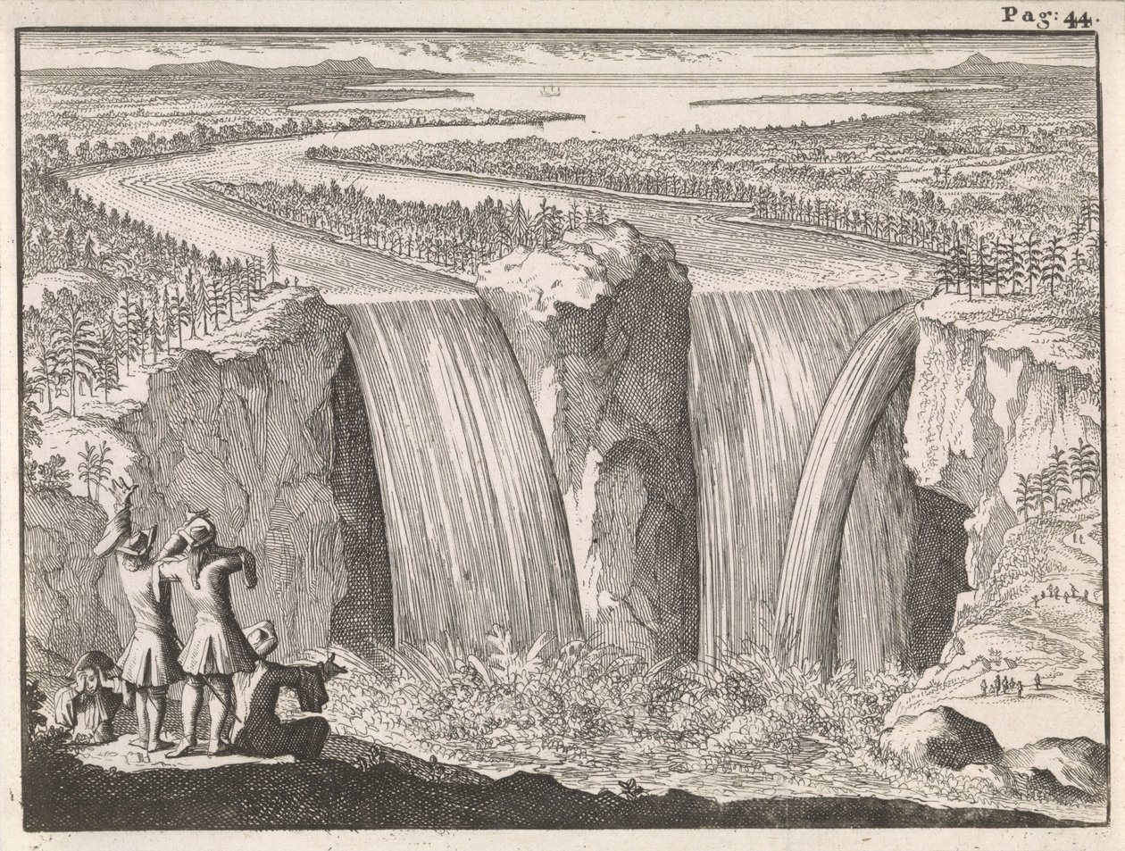 Cataratas del Niágara de Caspar Luyken