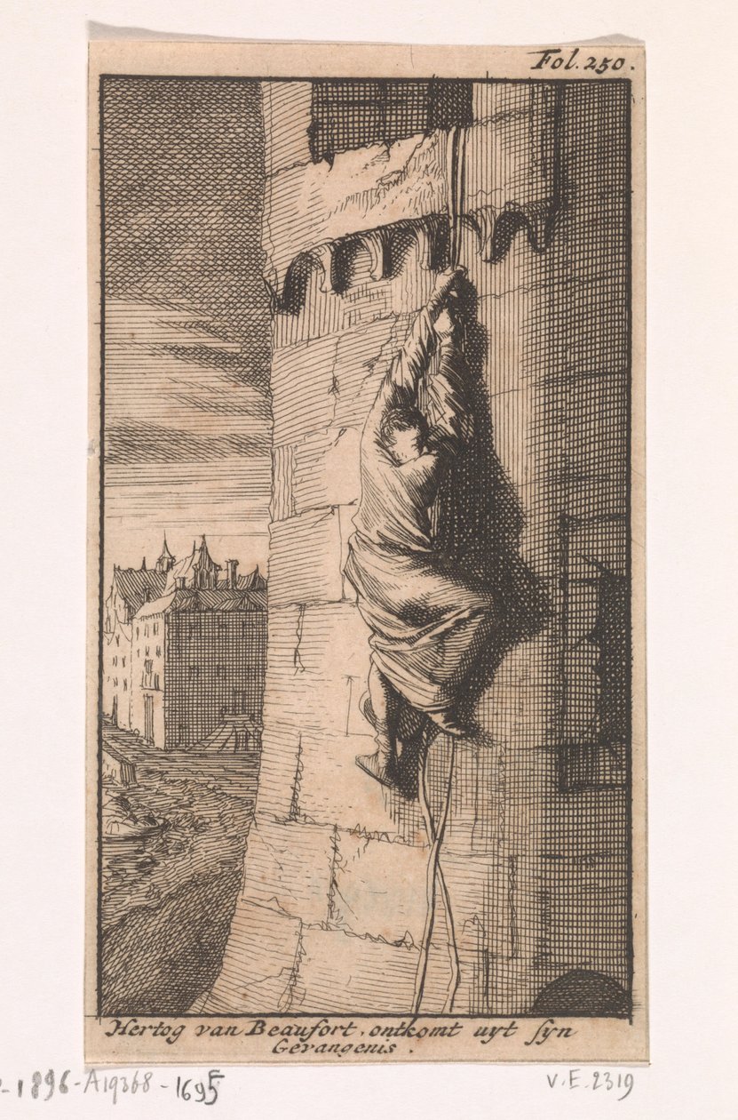 Huida del duque de Beaufort, 1648 de Caspar Luyken