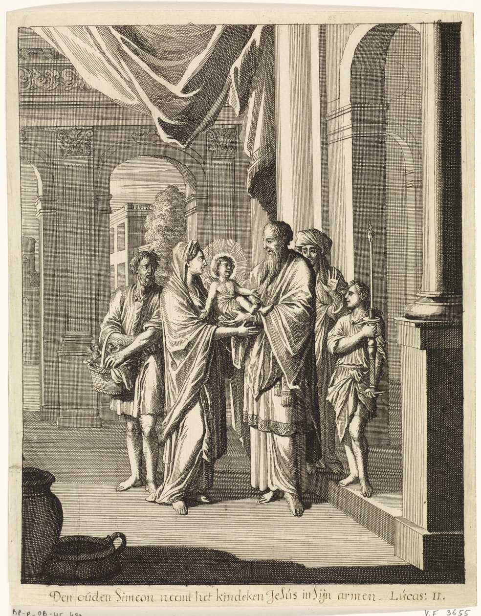 Simeón y el Niño Jesús de Caspar Luyken