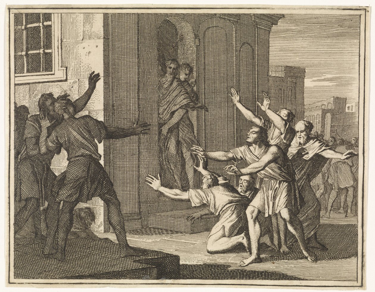 Sodomitas heridos de ceguera de Caspar Luyken