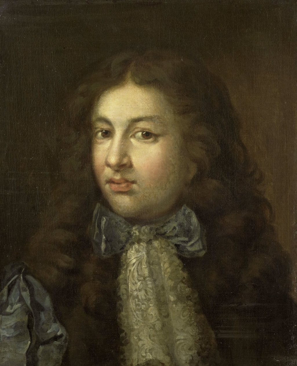Retrato de Thedoor Netscher (1661-1728), el hijo mayor del artista de Caspar Netscher