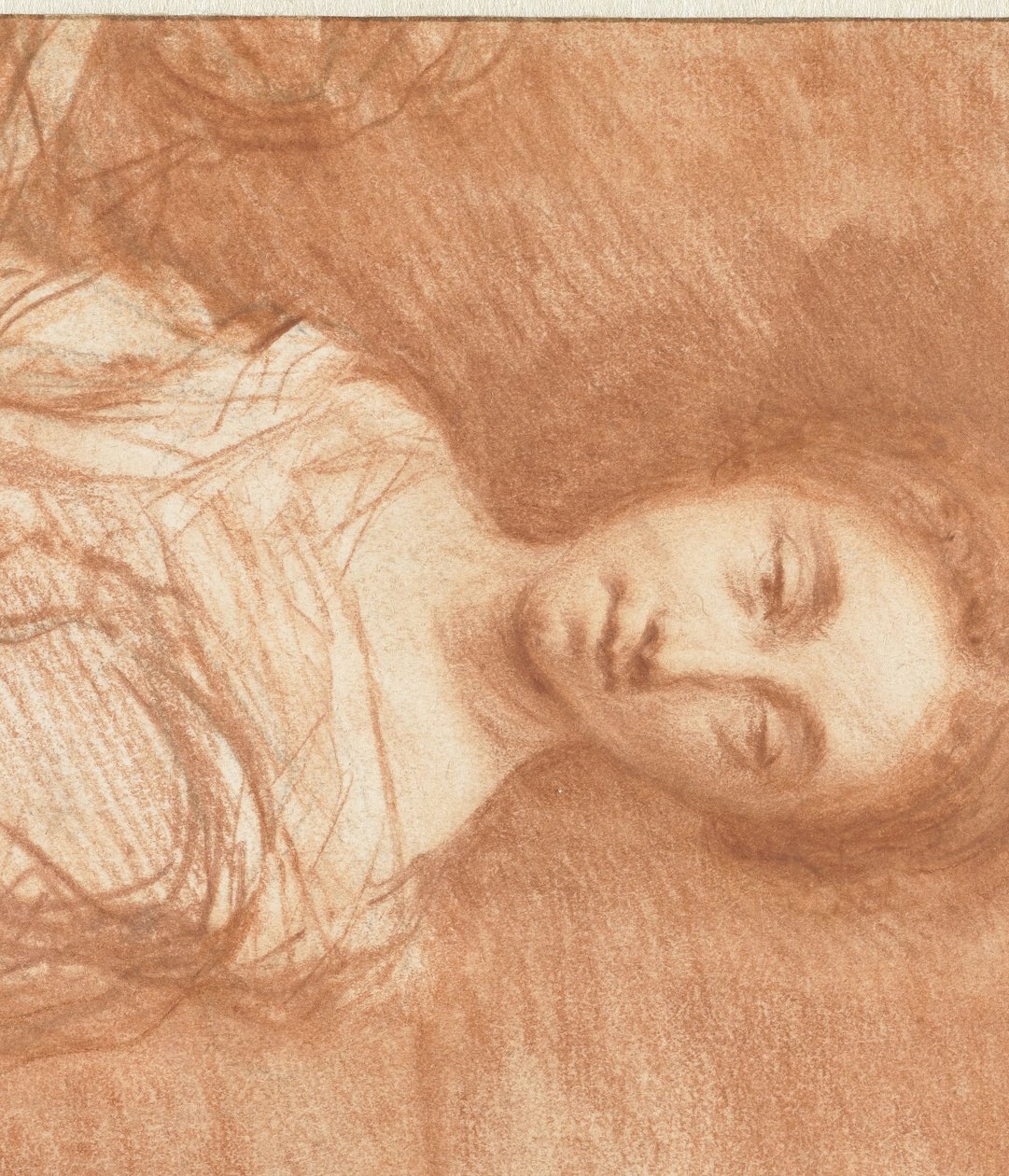 Retrato de una mujer joven no identificada, con media piel de Caspar Netscher