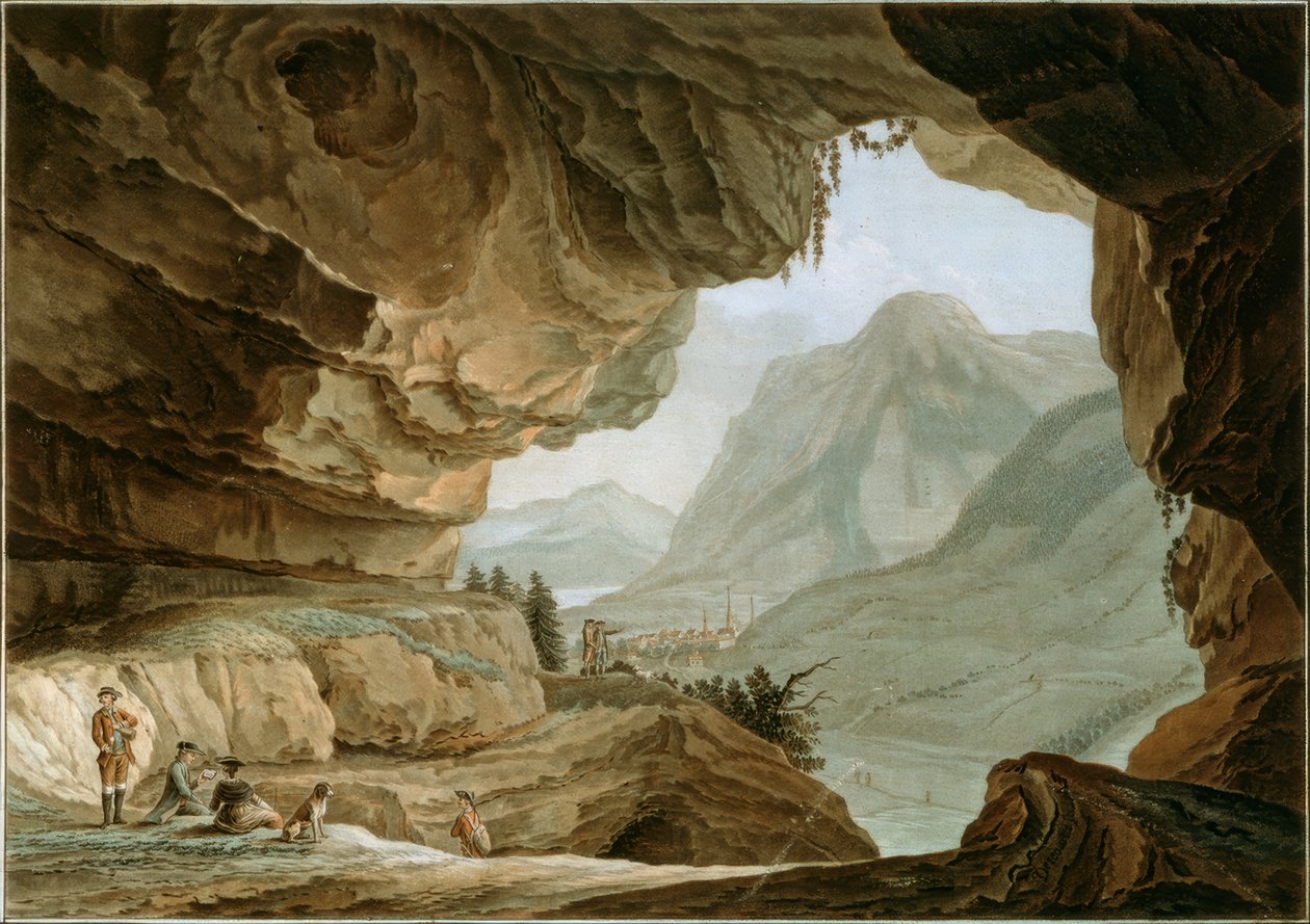 Guarida del dragón en el cantón de Nidwalden de Caspar Wolf