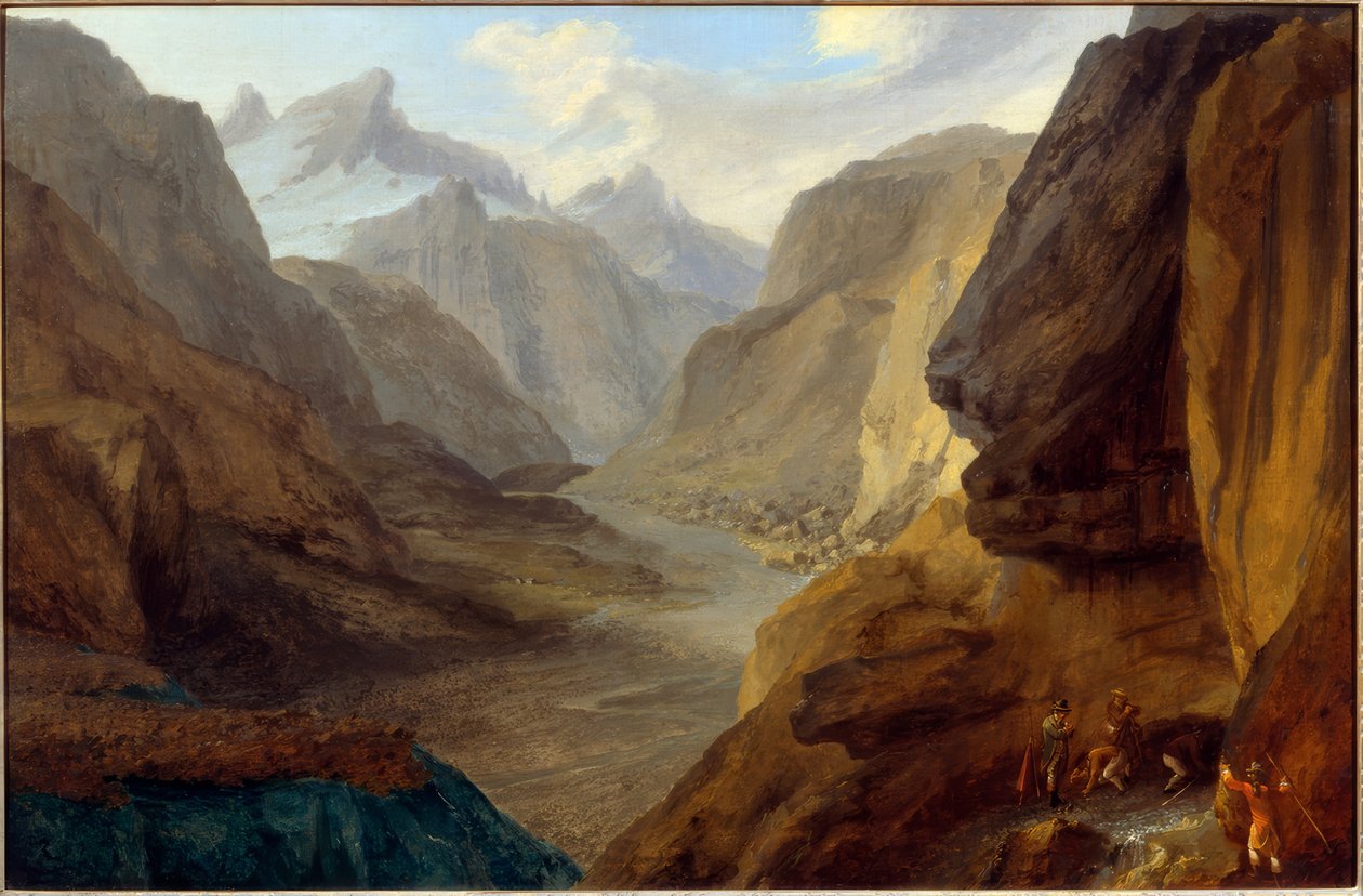 Alto valle con vistas a Griessenfirn de Caspar Wolf
