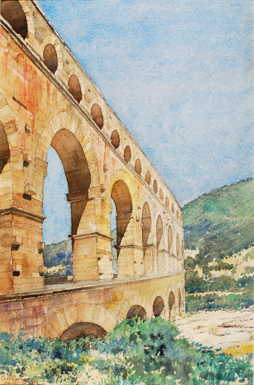 Puente del Gard, Francia de Cass Gilbert