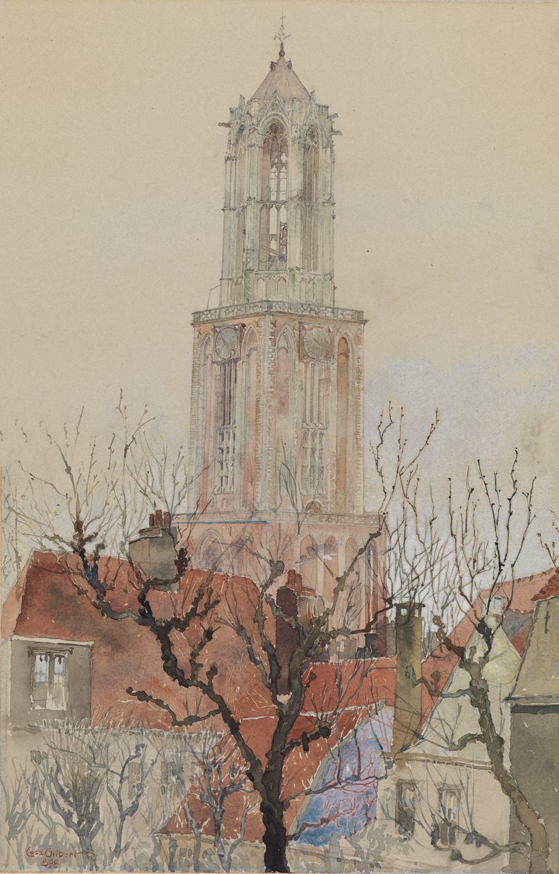 Torre de la Catedral de Utrecht, Holanda, 1898 de Cass Gilbert