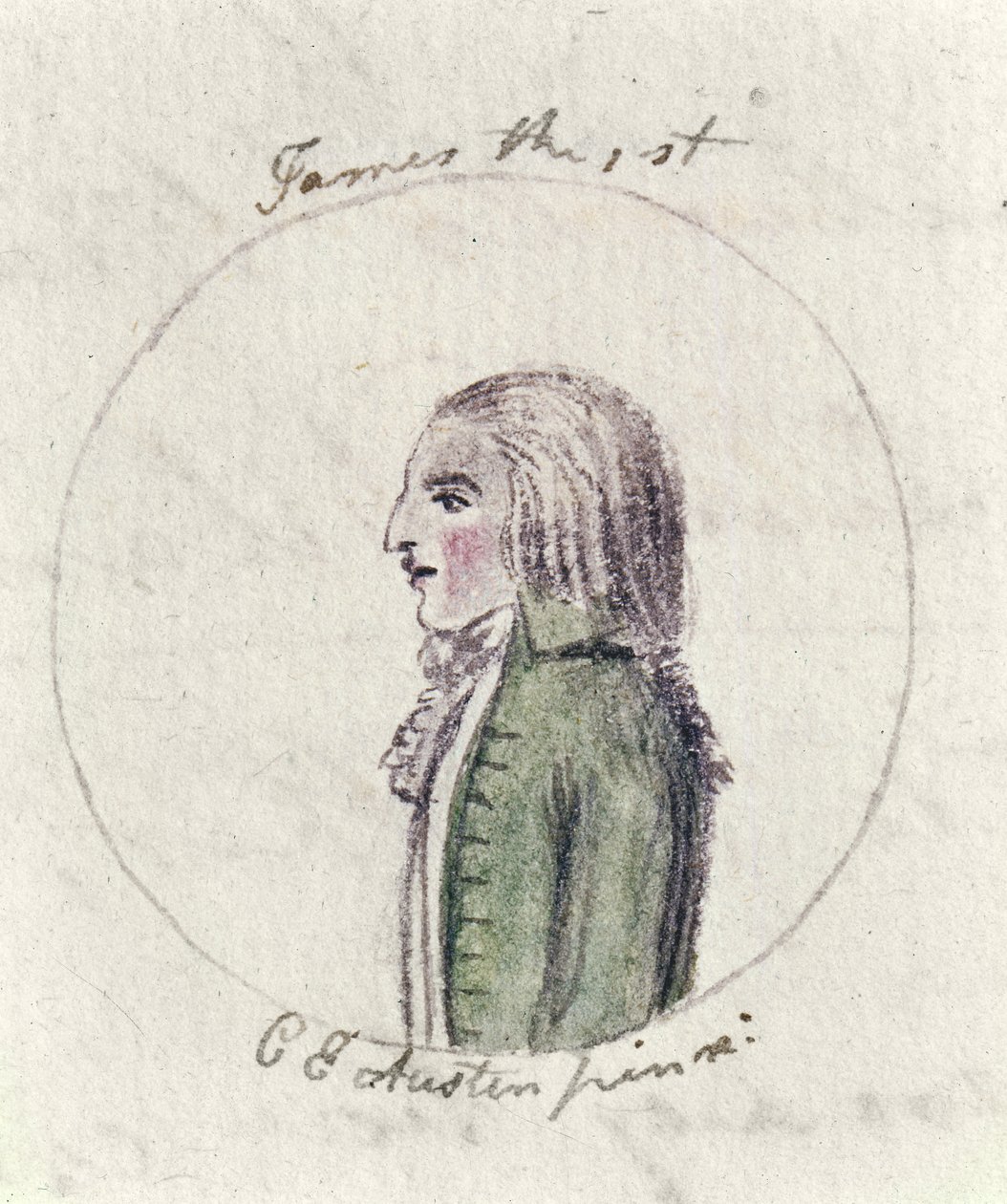 Jacobo I, c.1790 de Cassandra Austen