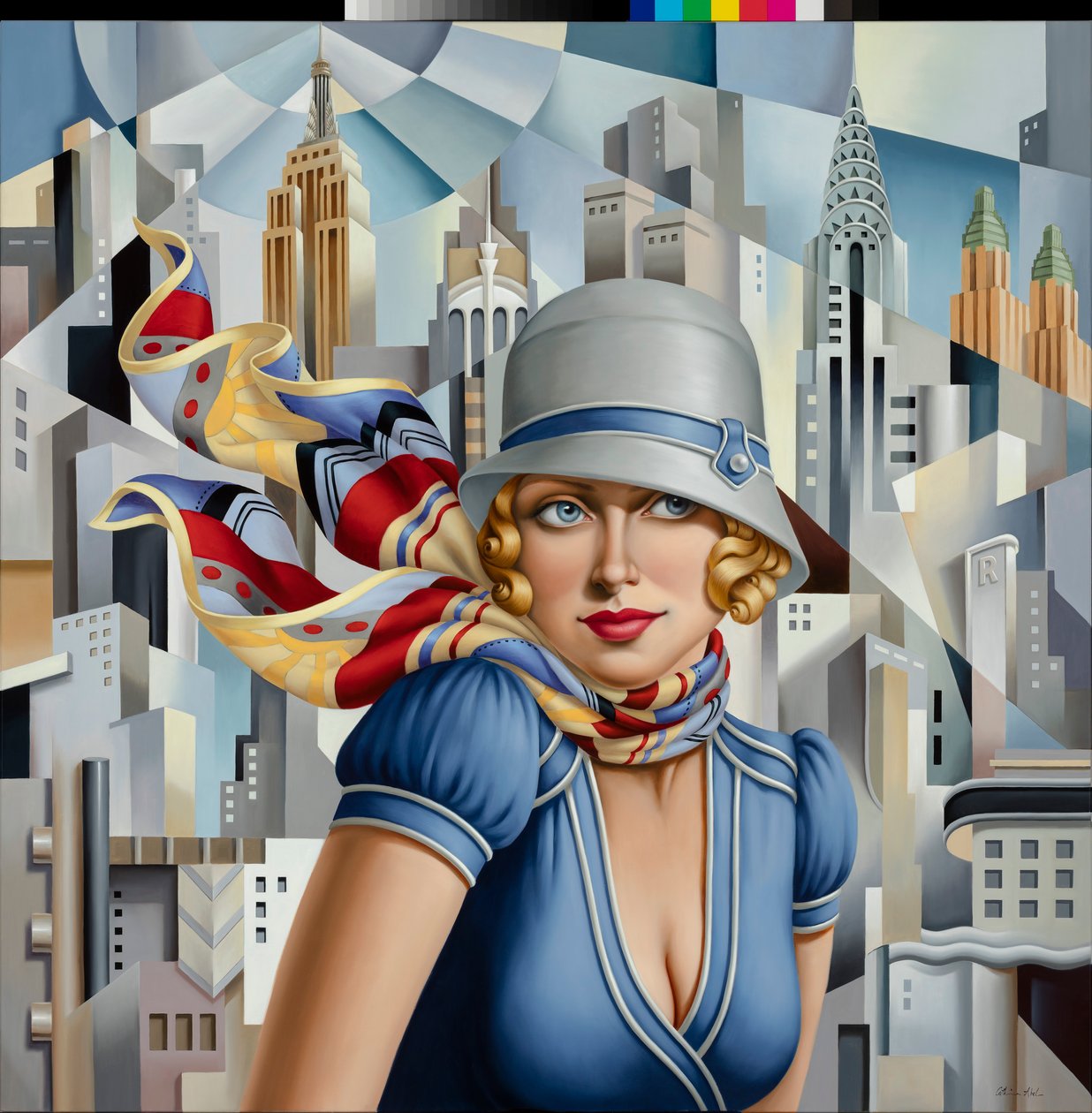 Verano en la ciudad, 2015 (óleo sobre lino) de Catherine Abel