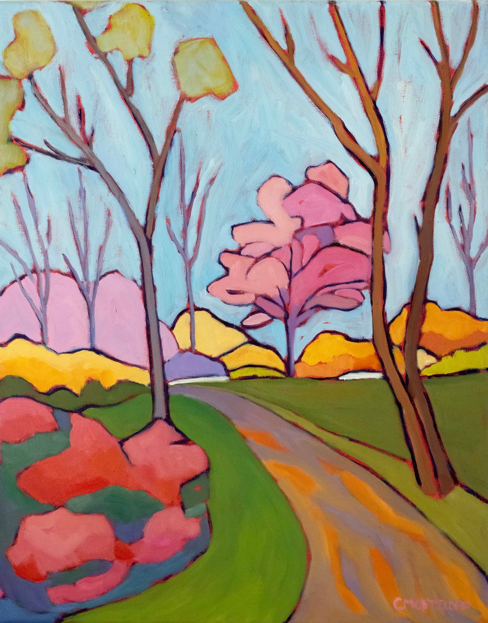 Primavera efímera, 2024 (Óleo sobre lienzo) de Catherine J Martzloff