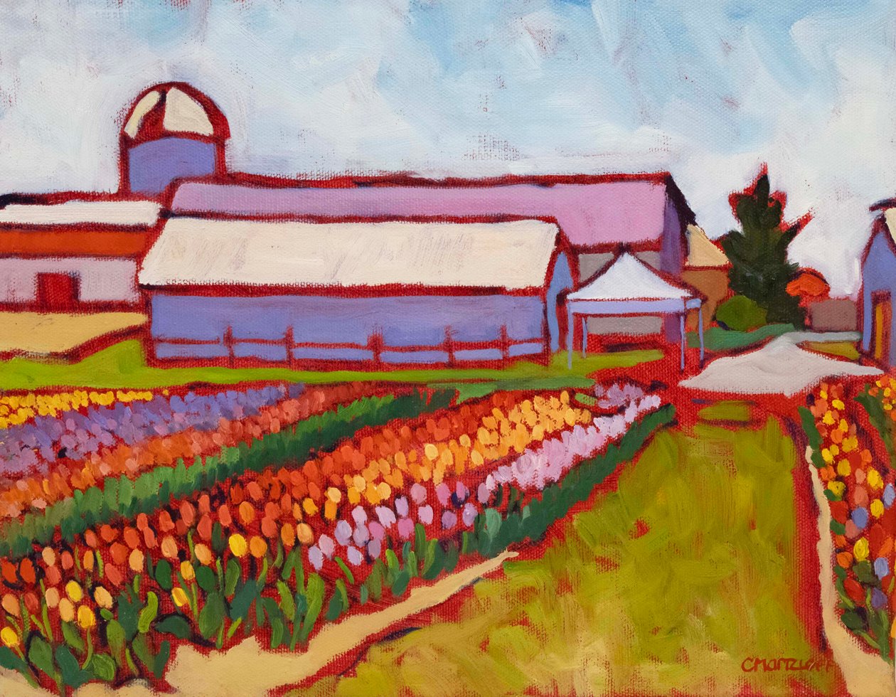 Campos de tulipanes, 2019 de Catherine J Martzloff