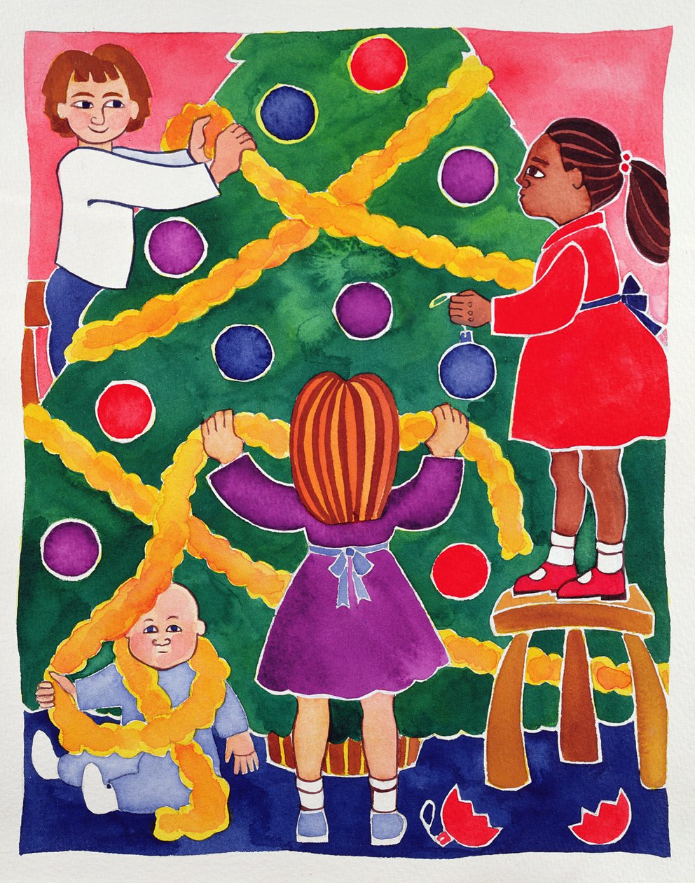 Decorando el árbol de Navidad de Cathy Baxter