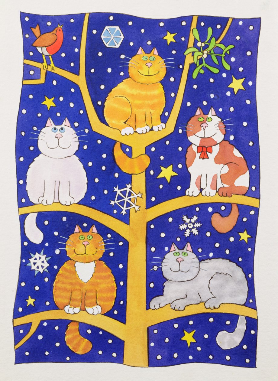 Cinco gatos de Navidad de Cathy Baxter