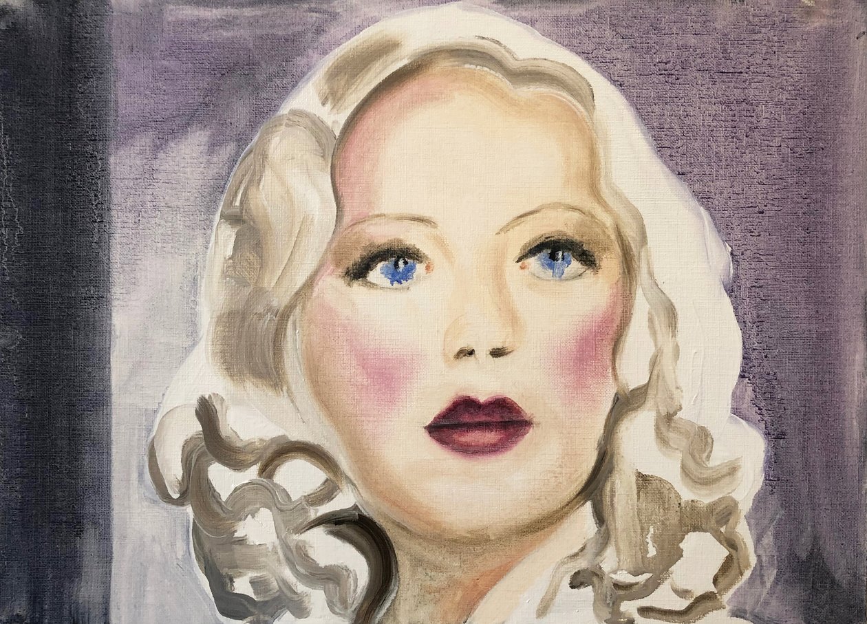 08.04.20 She was a performer, 2020 (óleo sobre papel) de Cathy Lomax