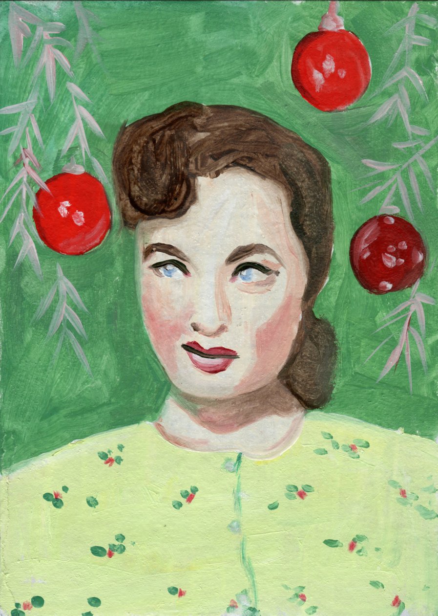 Ann 3, 2023 (óleo sobre papel) de Cathy Lomax