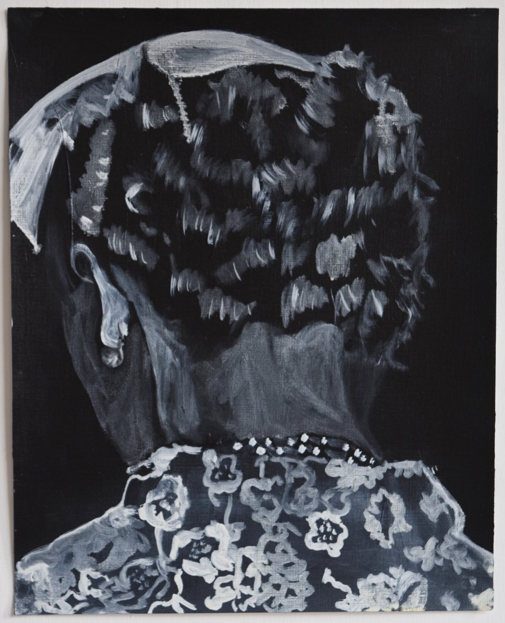 Belladonna: Ann, 2014 (óleo y acrílico sobre papel) de Cathy Lomax
