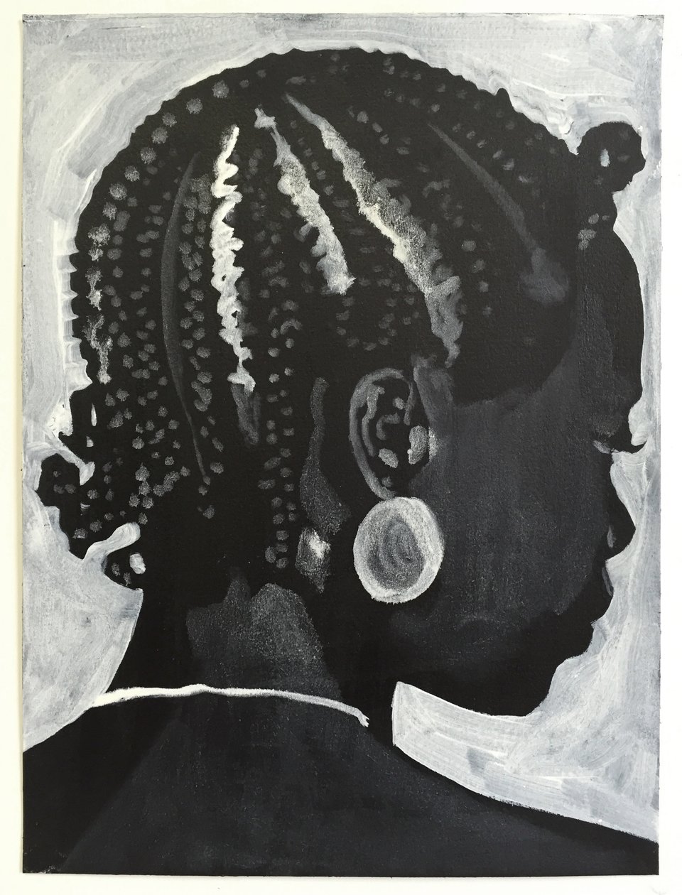 Belladonna: Koroba, 2014 (óleo y acrílico sobre papel) de Cathy Lomax