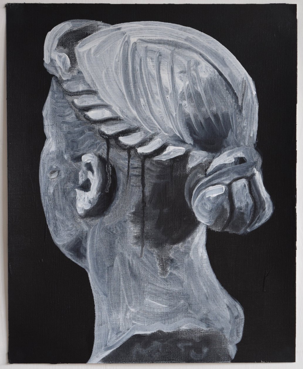 Belladonna: Nodus  Vitta, 2014 (óleo y acrílico sobre papel) de Cathy Lomax
