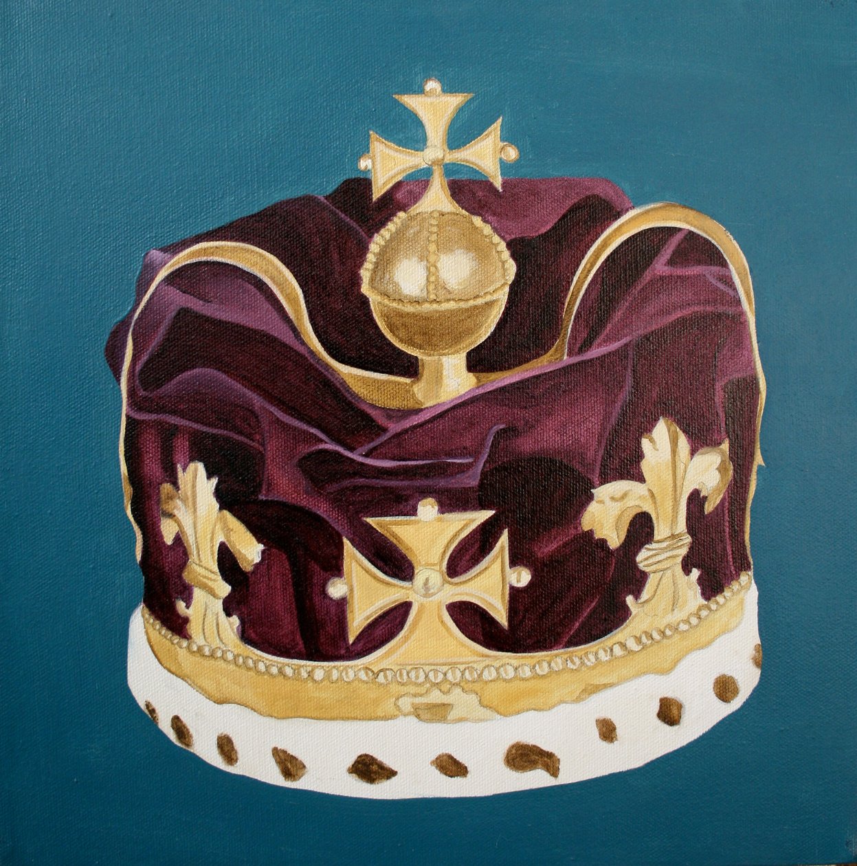Joyas de la Corona, 2001 (óleo sobre lienzo) de Cathy Lomax