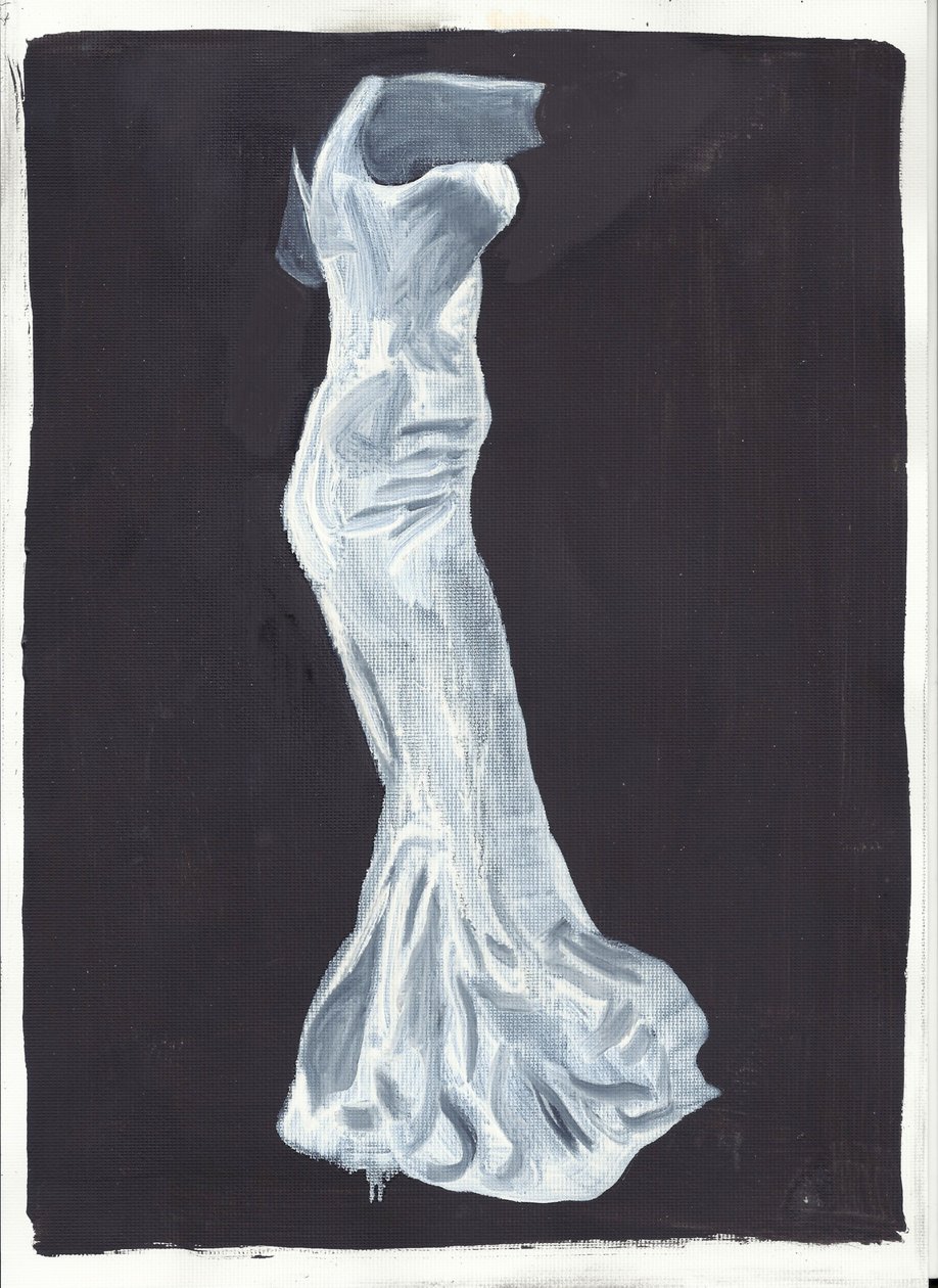 Elsie, 2012 (óleo y acrílico sobre papel) de Cathy Lomax