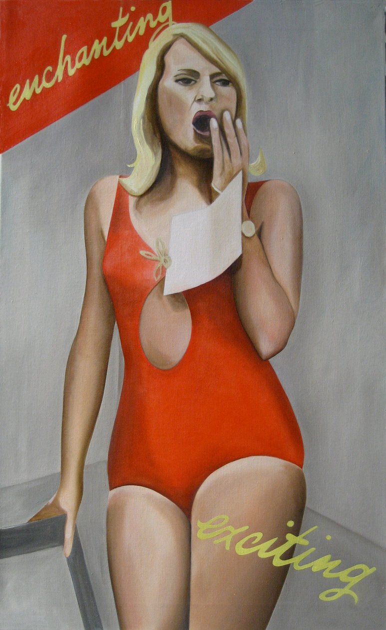 Enchanting, Exciting, 2007 (óleo sobre lino) de Cathy Lomax
