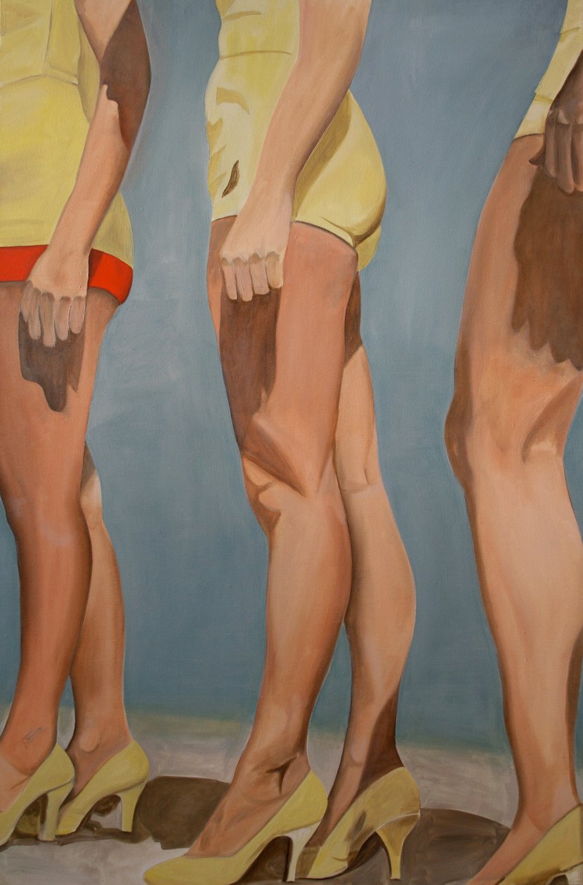 Piernas, 2007 (óleo sobre lienzo) de Cathy Lomax