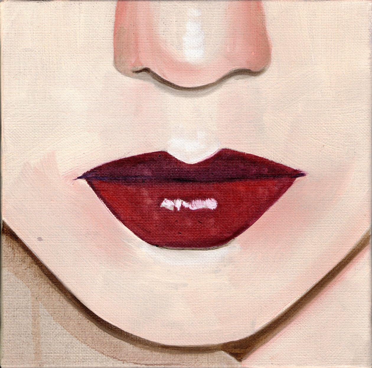 Maquillage 7, 2013 (óleo sobre lienzo) de Cathy Lomax