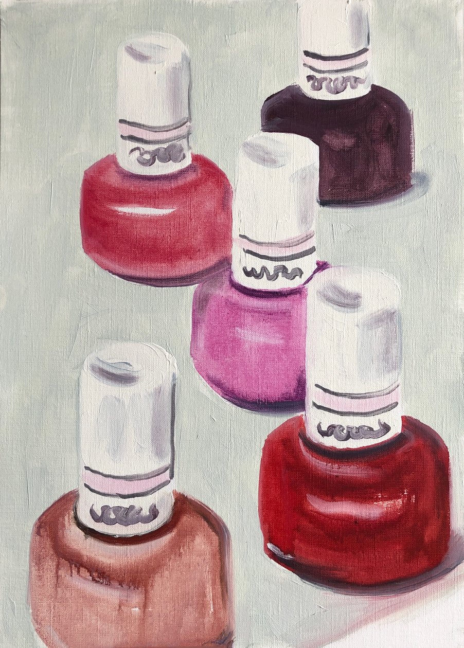 Nuevos colores, 2019 (óleo sobre papel) de Cathy Lomax
