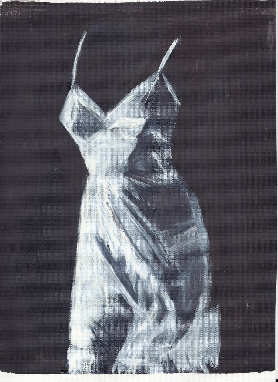 Rose 2, 2012 (óleo y acrílico sobre papel) de Cathy Lomax