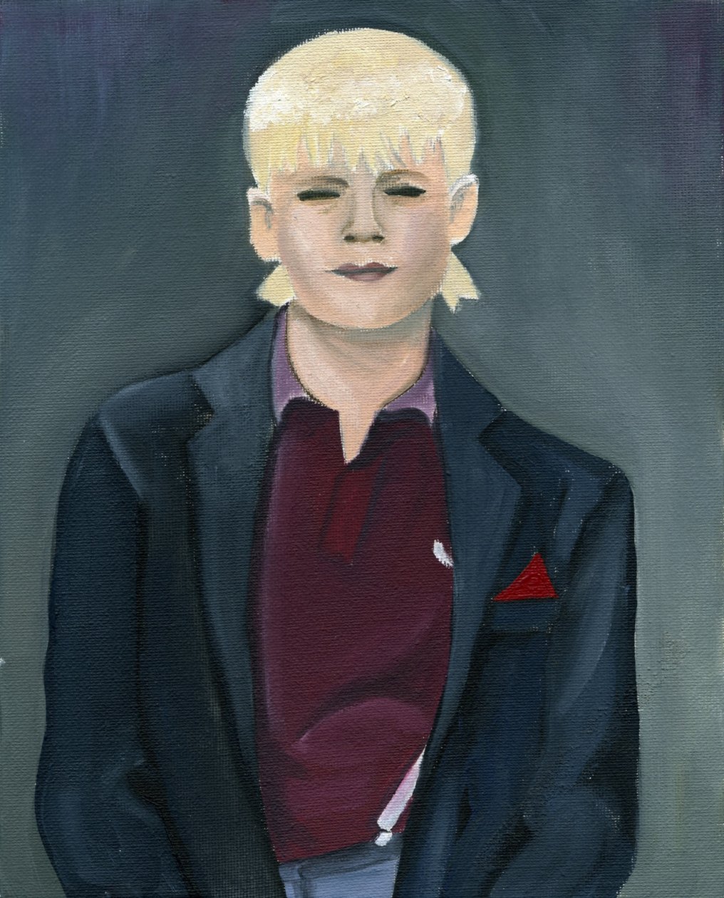 Skinhead Girl, 2005 (óleo sobre lienzo) de Cathy Lomax