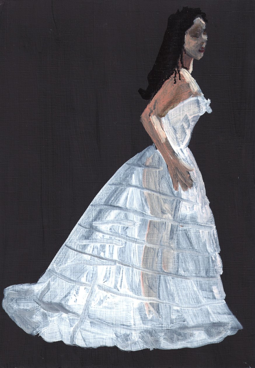 Susana, 2011 (óleo sobre papel) de Cathy Lomax