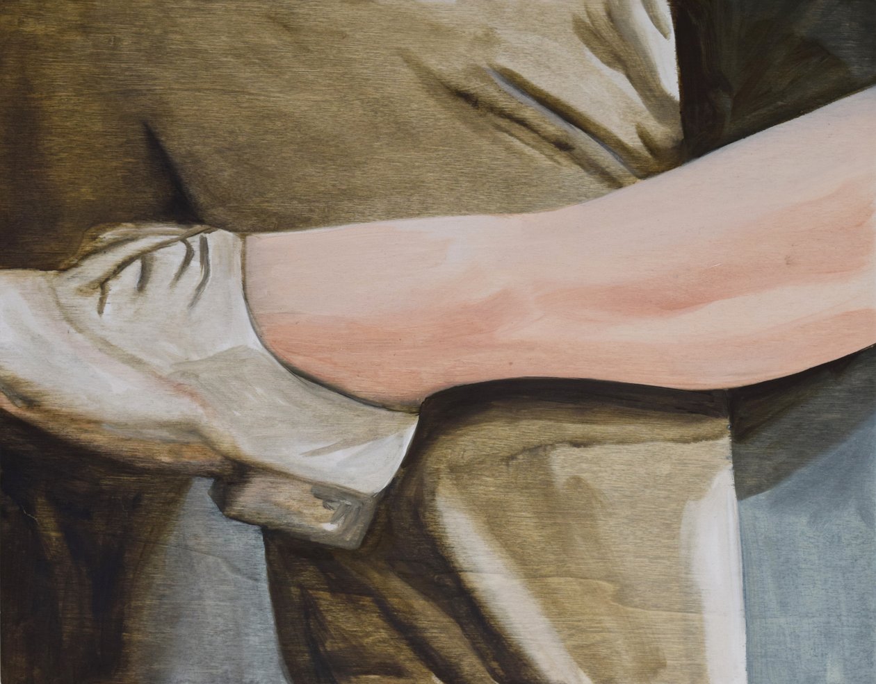 El cartero siempre llama dos veces, 2015 (óleo sobre panel) de Cathy Lomax