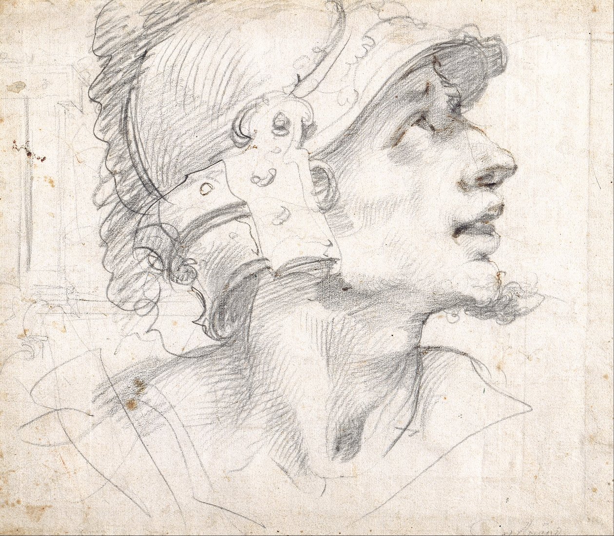 Cabeza de Tulio Hostilio de Cavalier d’Arpino