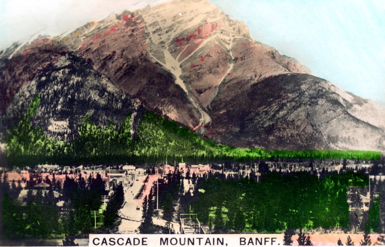 Montaña Cascade, Banff, Alberta, Canadá, c. 1920s de Cavenders Ltd