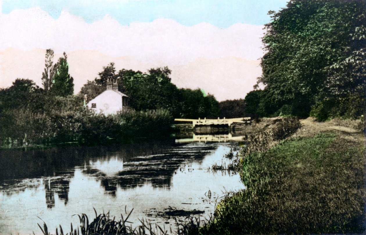 Sonning Lock en el río Támesis, Berkshire, 1926 de Cavenders Ltd