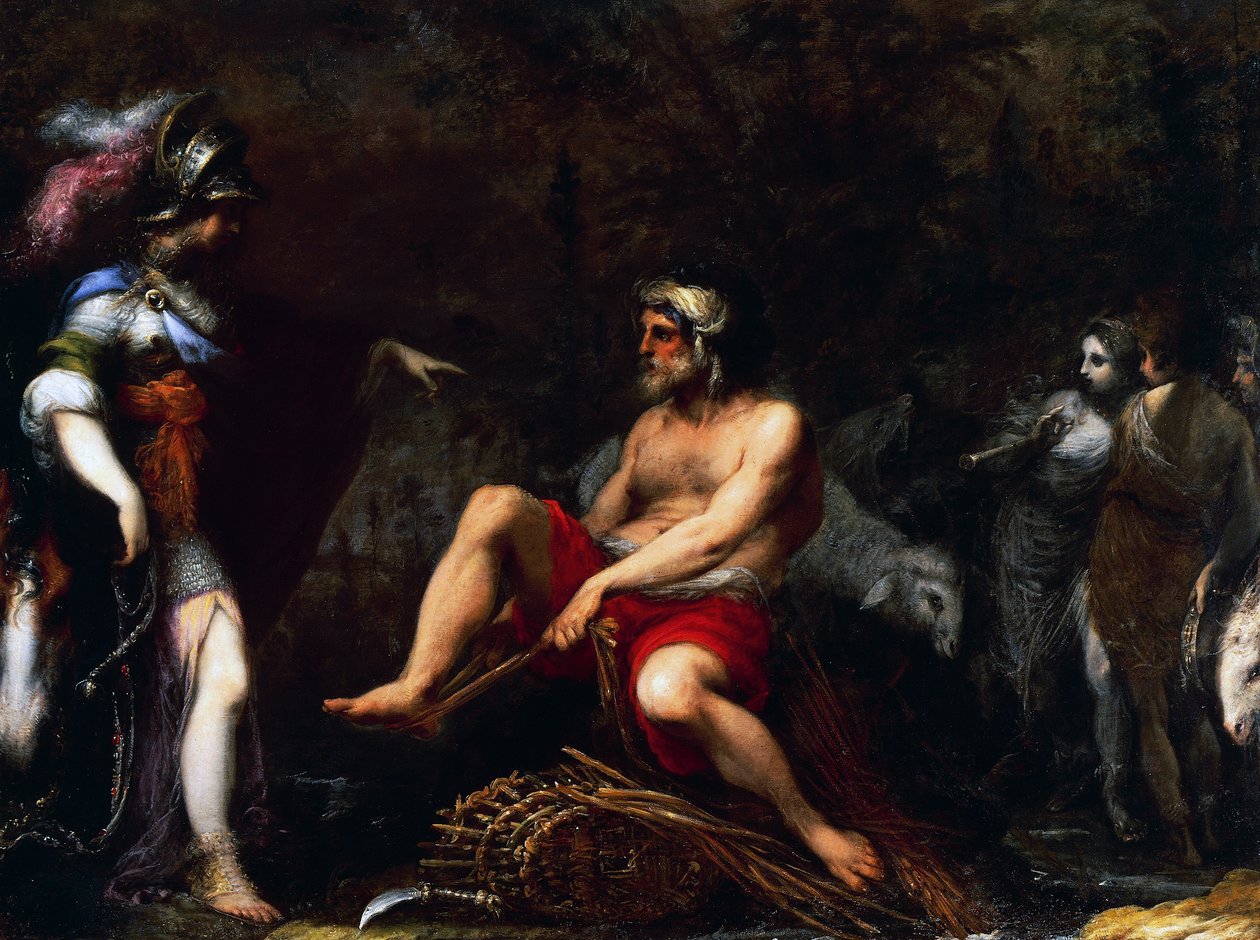 Erminia entre los pastores, por Francisco Montelatici conocido como Cecco Bravo (1601-1661) de Cecco  Bravo