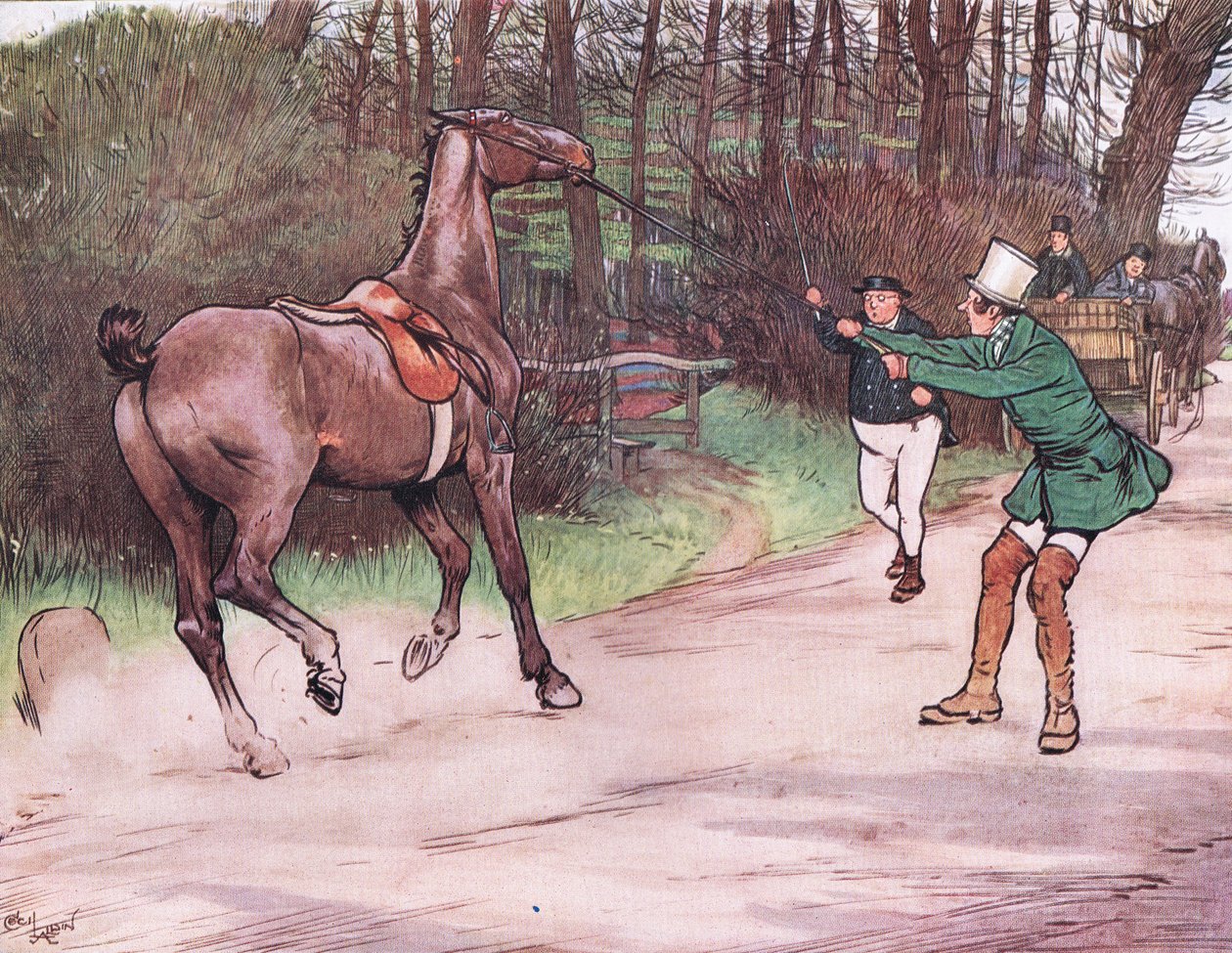 El Sr. Pickwick corrió en su ayuda de Cecil Charles Windsor Aldin