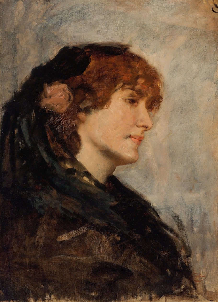 Dama veneciana pelirroja de Cecil van Haanen