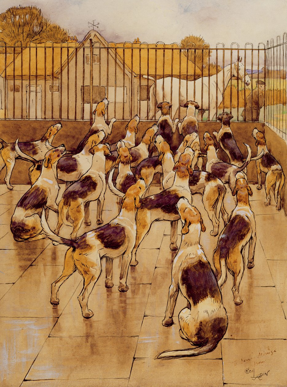 Los sabuesos comenzaron a aullar en coro de Cecil Charles Windsor Aldin