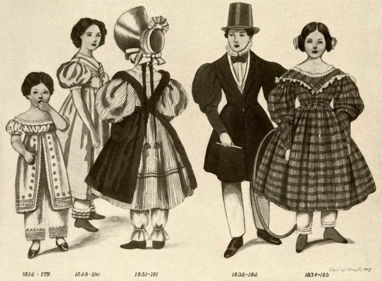 Ropa infantil de 1820-1840, 1907, 1937 de Cecil W. Trout
