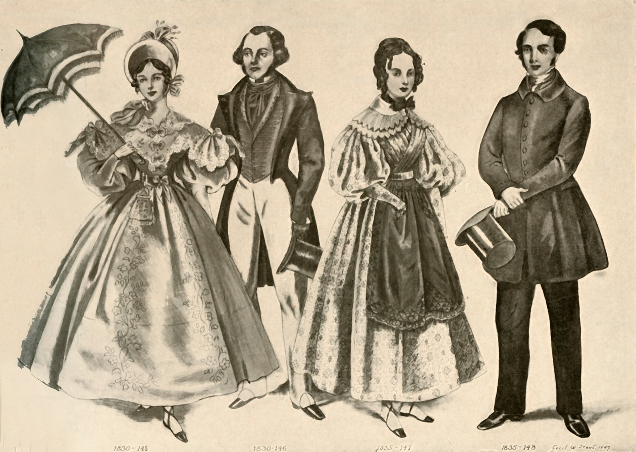 Ropa de 1824-1835, 1907, 1937 de Cecil W. Trout