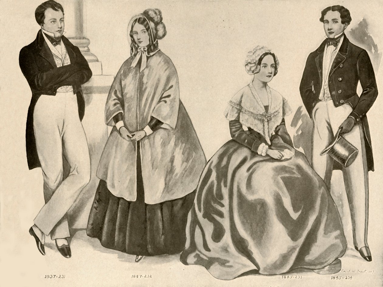Ropa de 1836-1847, 1907, 1937 de Cecil W. Trout