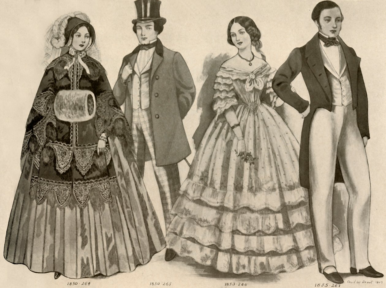 Ropa de 1850-1856 de Cecil W. Trout