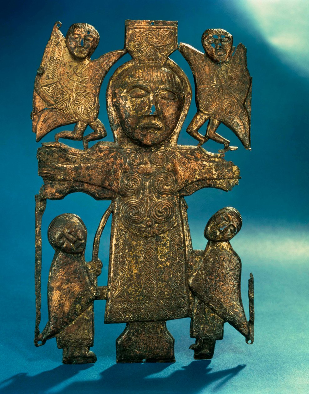 Placa de la Crucifixión de San Juan, finales del siglo VII de Celtic