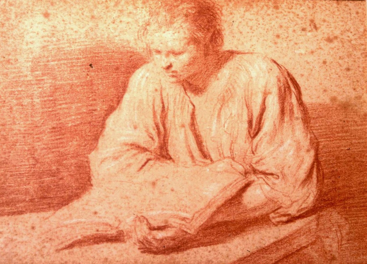 Hombre leyendo de Cesare Gennari