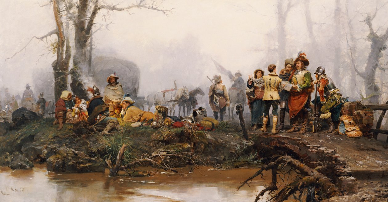 El Campamento, 1878 de Cesare Auguste Detti
