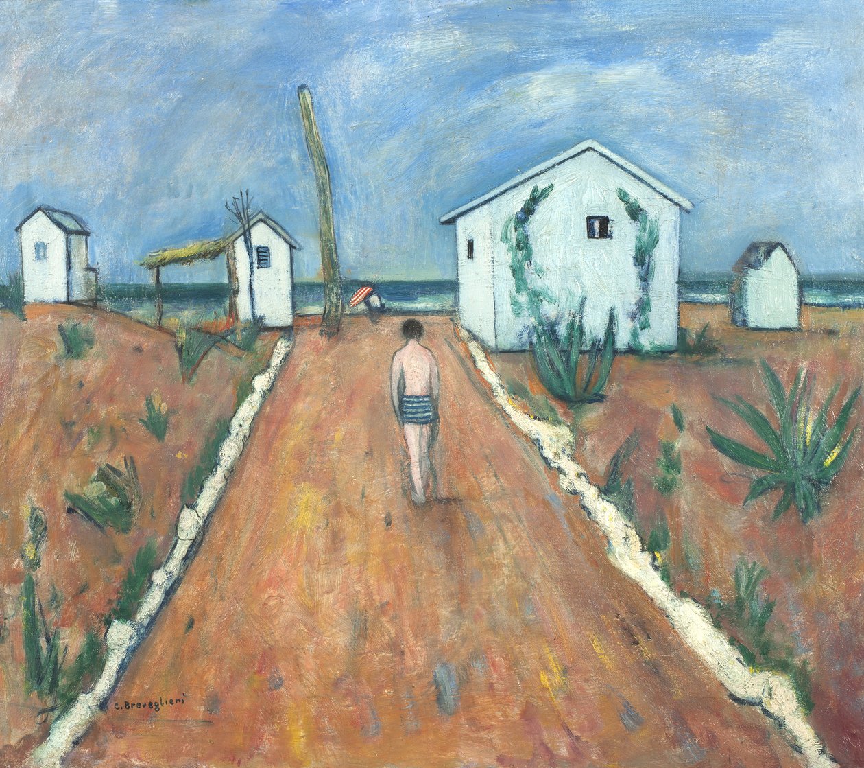 La playa de Fiumetto de Cesare Breveglieri