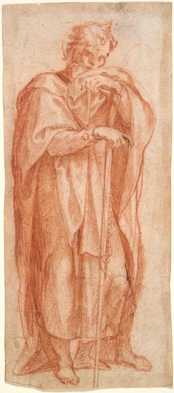 Eleazar, estudio para un fresco en la Capilla Sixtina, Santa Maria Maggiore, Roma de Cesare Nebbia
